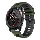 Pulseira Silicone Esportiva Para Gtr3 Pro / Gtr3 / Gtr2 / Gtr 47mm Verde Escuro Com Preto
