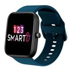 Pulseira Silicone Fecho Colorido compatível com Bip 3 A2172 / Bip / Bip Lite / Bip U - Azul Petróleo