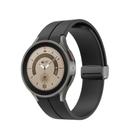 Pulseira Silicone Fecho Magnético para Galaxy Watch 5 Watch5 Watch 4 Watch4 - Preto