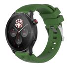 Pulseira Silicone Fecho Prata compatível com GTR4 GTR 4 A2166 / GTR 2 3 / Stratos 2 3 -Verde Militar