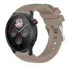 Pulseira Silicone Fecho Prata compatível com GTR4 GTR 4 A2166 / GTR3 / GTR2 / Stratos 2 3 - Bege