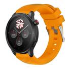 Pulseira Silicone Fecho Prata compatível com GTR4 GTR 4 A2166 / GTR3 / GTR2 / Stratos 2 3 - Laranja