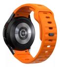 Pulseira Silicone Mariner Para Galaxy Watch 4 5 6 7 FE 40mm 42mm 43mm 44mm 45mm 46mm 47mm Laranja