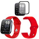 Pulseira silicone + pel. anti riscos para Amazfit Bip 6 2025
