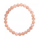 Pulseira Sunstone para mulheres com miçangas de 8 mm, natural Peach Mo Pulseira Sunstone para mulheres com miçangas de 8 mm, natural Peach Mo