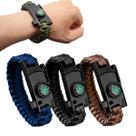 Pulseira Tática de Sobrevivência 4 em 1 Faca, Bússola, Apito e Adaga Pulseira Tática de Sobrevivência 4 em 1 Faca, Bússola, Apito e Adaga