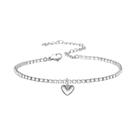 Pulseira Tennis Iced out De 2mm Em Ouro E Prata Para Mulheres, Joia De Aço Inoxidável Com Zircônia