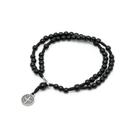 Pulseira-terço Medalha de São Bento 4mm / mad. - R3632 Pulseira-terço Medalha de São Bento 4mm / mad. - R3632