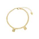 Pulseira Terço N.S. Carmo e S. Coração Jesus Banho de Ouro 18k Pulseira Terço N.S. Carmo e S. Coração Jesus Banho de Ouro 18k