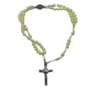 PULSEIRA TERÇO PÉROLA CREME MEDALHA SÃO BENTO 20,5 cm PULSEIRA TERÇO PÉROLA CREME MEDALHA SÃO BENTO 20,5 cm
