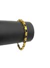 Pulseira Tijolinho Curto 6mm Banhado A Ouro 18k Pulseira Tijolinho Curto 6mm Banhado A Ouro 18k