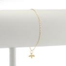 Pulseira Tijolinho Pingente Espirito Santo 18 Cm. Ouro 18k