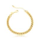 Pulseira Trança Revestida em Ouro