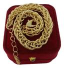 Pulseira Trançada 8mm Idêntica A Ouro Banhada a Ouro