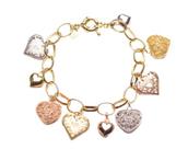 Pulseira Três Tons de Ouro Baummer Pulseira Três Tons de Ouro Baummer