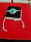 Pulseira turquesa em prata 950