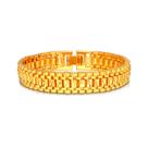 Pulseira U7 banhada a ouro 18K com 12 mm de largura para homens
