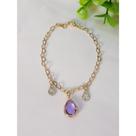 Pulseira ultima gota banhada a ouro 18k