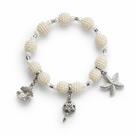 Pulseira Única Orixá Iemanjá Perolada Proteção Espiritual