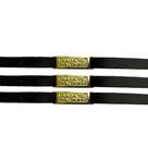 Pulseira Unisex 'Nada me Faltará' - 25 Unidades em material sintético Preto
