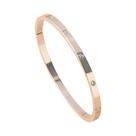 Pulseira Unissex de Aço Inoxidável com Zircônia Cúbica - Presente de Moda para Festas e Feriados Pulseira Unissex de Aço Inoxidável com Zircônia Cúbica - Presente de Moda para Festas e Feriados