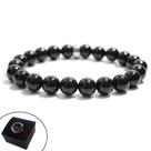 Pulseira Unissex Pedras Naturais Preta Ônix Quartzo Pulseira Unissex Pedras Naturais Preta Ônix Quartzo