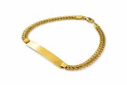 Pulseira Unissex Plaquinha Ouro 18K - 5.64
