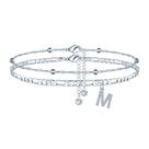 Pulseira Ursteel Silver Tornozeleiras Extensoras de 8,5"+2" em camadas Pulseira Ursteel Silver Tornozeleiras Extensoras de 8,5"+2" em camadas