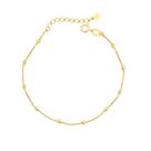 Pulseira Veneziana com Bolinhas Revestida em Ouro