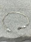 Pulseira Veneziana com Extensora em Prata 925 - Semijoia 50 Milésimos com Verniz Italiano - Medida 17cm
