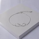 Pulseira Veneziana Infinito Folheada a Prata