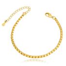Pulseira Veneziana Trabalhada Folheada a Ouro 18k Luxo