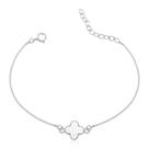 Pulseira Veneziana Trevo De Prata 925 Pulseira Veneziana Trevo De Prata 925