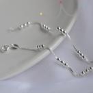 Pulseira Veneziana Trios bolinhas - Prata