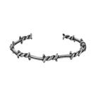 Pulseira Vintage De Aço Inoxidável Torcida E Entrelaçada, Design Simples E Moderno, Joia Para