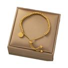 Pulseira Vintage De Ouro Com Zircônia E Corrente Dupla Em Aço Inoxidável 316L, Joia Charmosa Para Pulseira Vintage De Ouro Com Zircônia E Corrente Dupla Em Aço Inoxidável 316L, Joia Charmosa Para