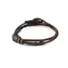 Pulseira Wakami Double Wrap Waxed Thread Zinc Alloy Beads Pulseira Wakami Double Wrap Waxed Thread Zinc Alloy Beads