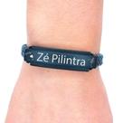 Pulseira Zé Pilintra Masculina Couro Preta Pulseira Zé Pilintra Masculina Couro Preta