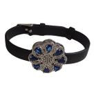 Pulseira zirconia pedra azul banhado ródio branco Pulseira zirconia pedra azul banhado ródio branco