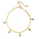 Pulseira zircônias banhada a ouro