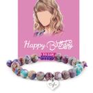 Pulseira ZZLTAWS Taylor. Presentes de aniversário para mulheres com cartão
