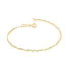 Pulseirabanhado ouro 3x 24k 18k e 22k feminina fio cingapura rommanel 18 e 19cm 550417