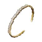Pulseiras Abertas Femininas Modernas Com Zircônia Cúbica Baguete Para Festas