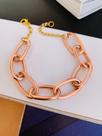 Pulseiras banhadas elos G Prata e Champagne modelo elegante Pulseiras banhadas elos G Prata e Champagne modelo elegante
