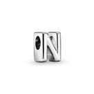Pulseiras Charm Pandora Letter N Alphabet for Moments
