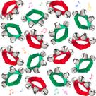 Pulseiras com Chocalhos - 16 Peças - Lembrancinhas de Natal