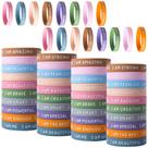 Pulseiras de borracha CYCLUSIVE Inspirational Pulseiras 60 unidades