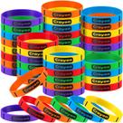 Pulseiras de borracha Simgoing Crayon Theme Silicone 60 unidades