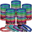 Pulseiras de borracha Skylety Spanish Bible Verse Motivational