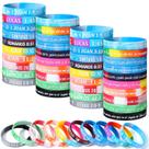 Pulseiras de borracha Skylety Spanish Christian Bracelets x60